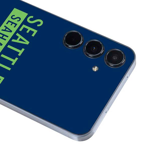 NFL Seattle Seahawks Blue Performance Series Galaxy A55 5G Skin